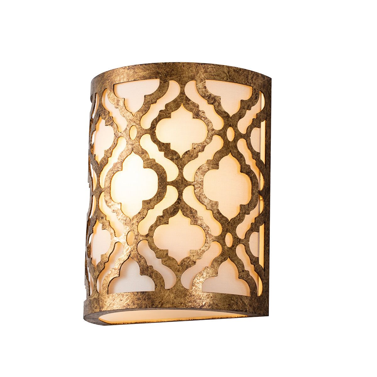 Arabella 1L Wall Light - Distressed Gold Finish