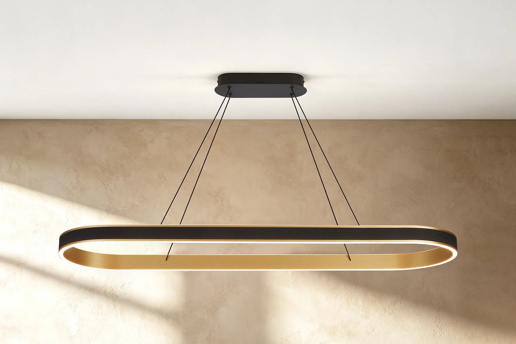 Adela Squoval Tuneable Pendant R/ Cntrl- Gold/ Silver Finishes
