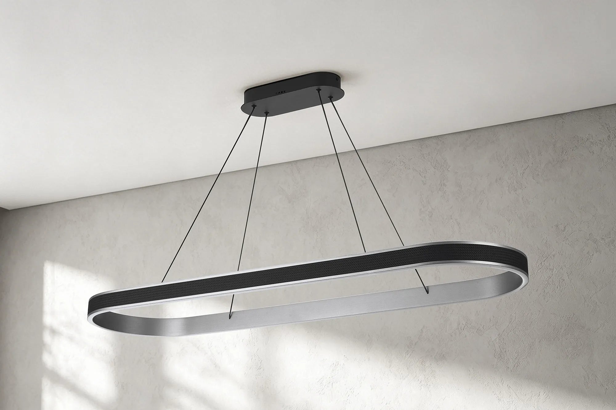 Adela Squoval Tuneable Pendant R/ Cntrl- Gold/ Silver Finishes