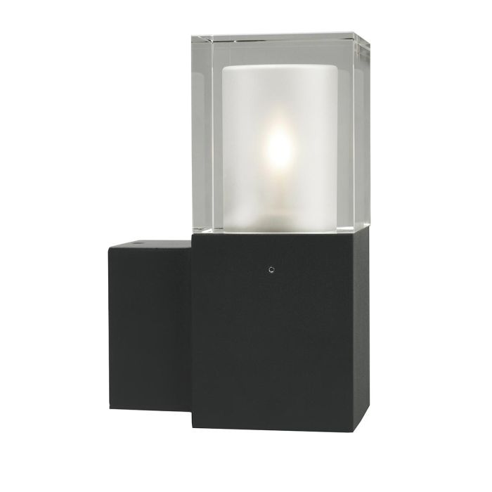 Arendal 1 Light Wall Light - Black