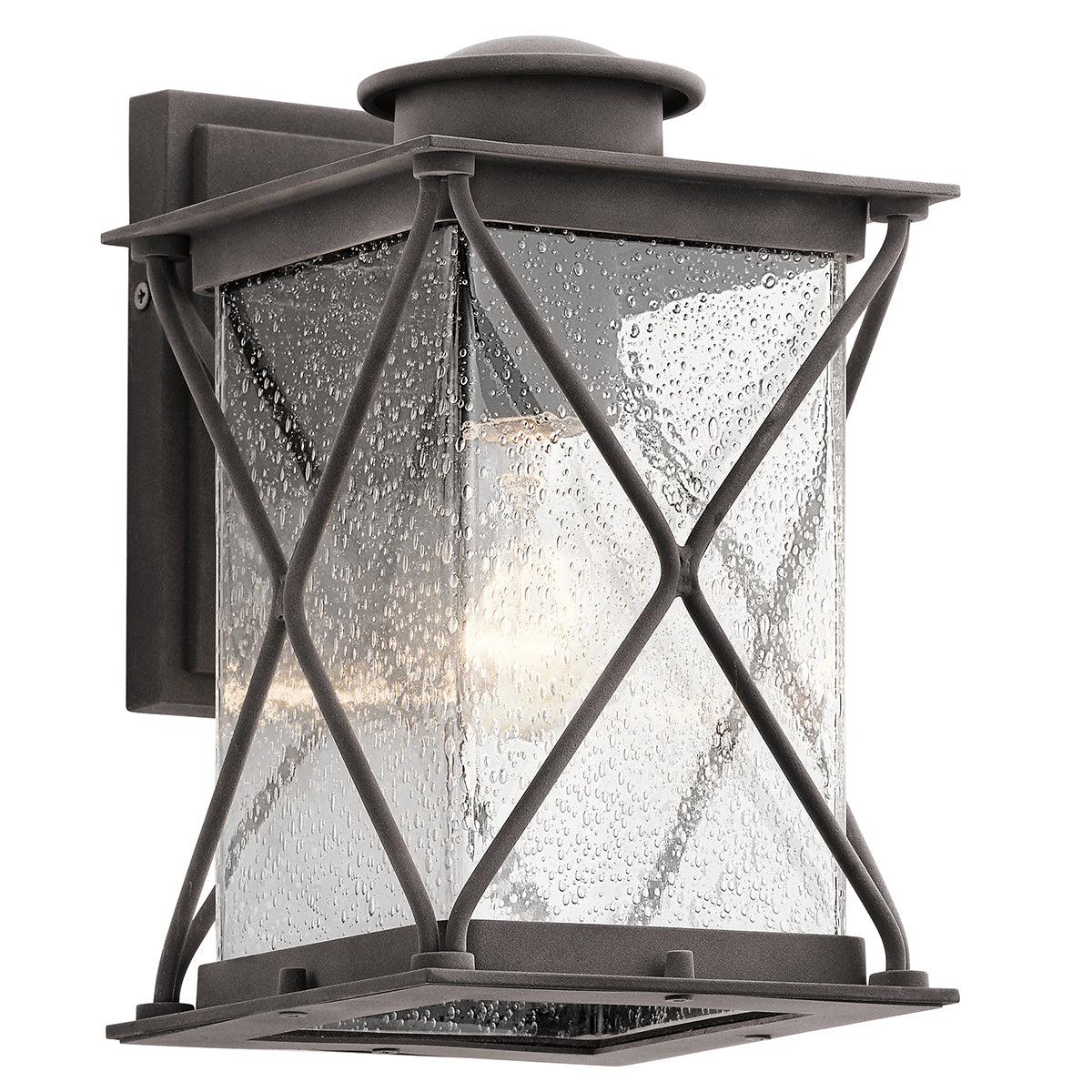 Argyle Small Wall Lantern - Weathered Zinc Finish