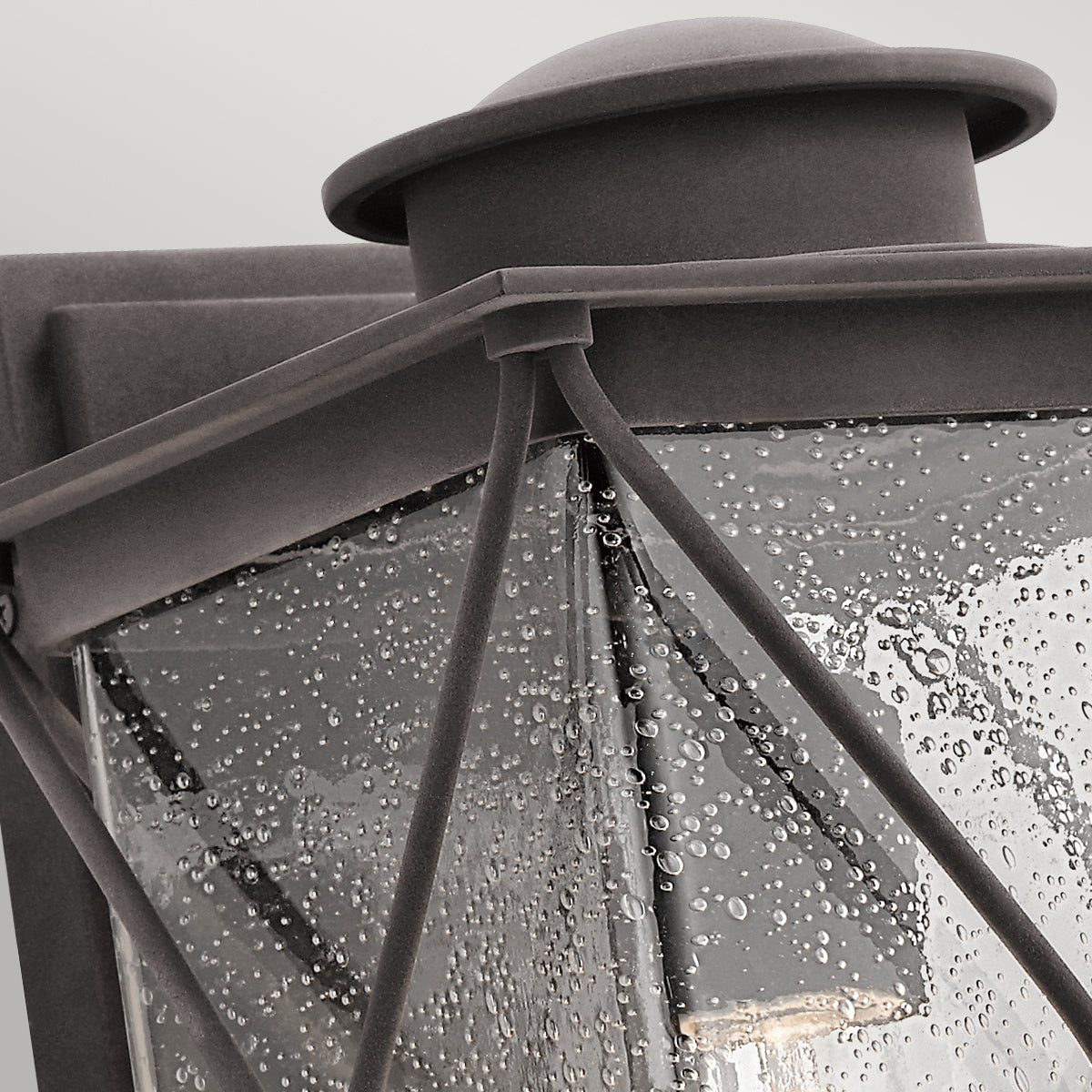 Argyle Medium Wall Lantern - Weathered Zinc Finish