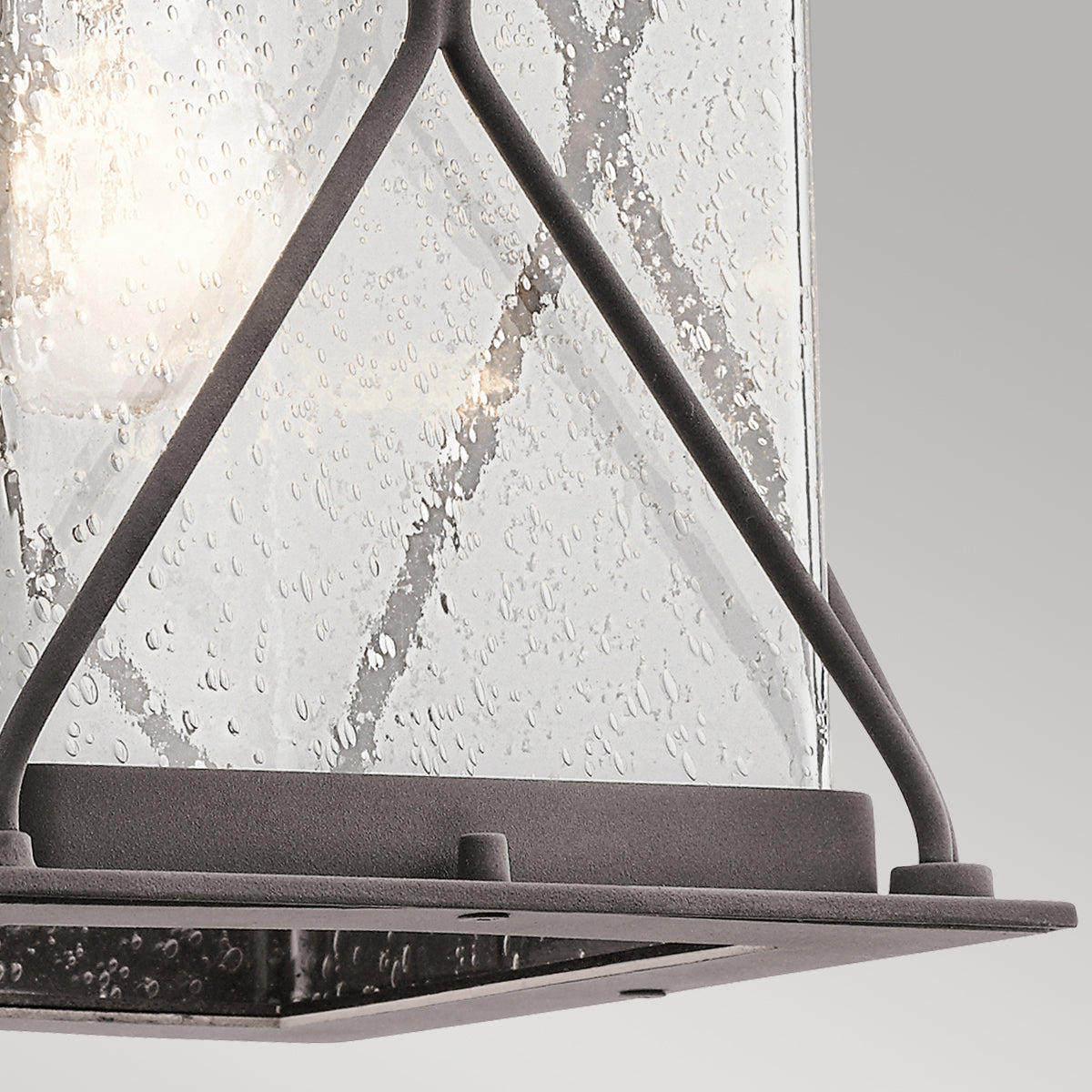Argyle Medium Wall Lantern - Weathered Zinc Finish