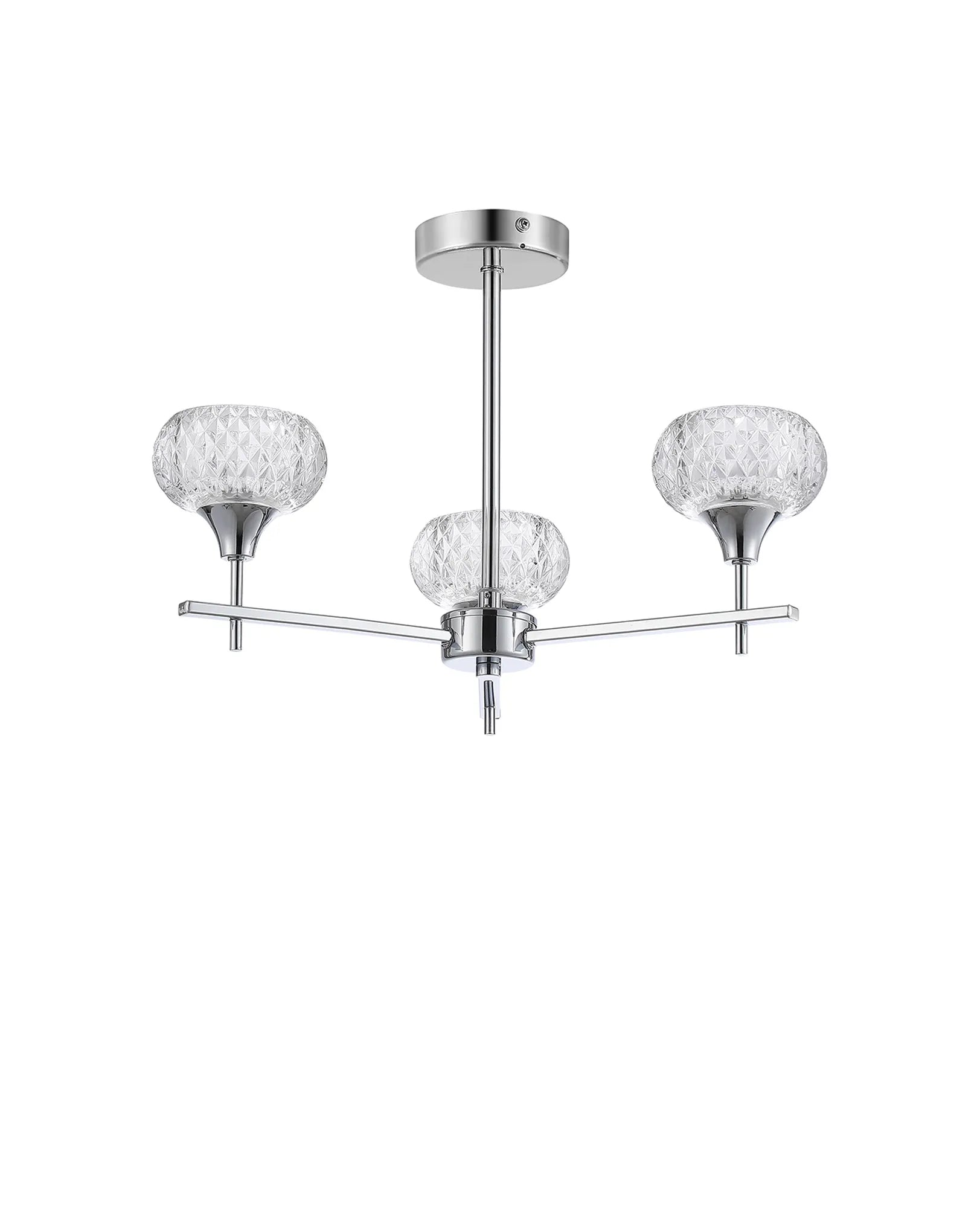 Aris 3/5lt Fixed Pendant- Polished Chrome/ Satin Black Finishes