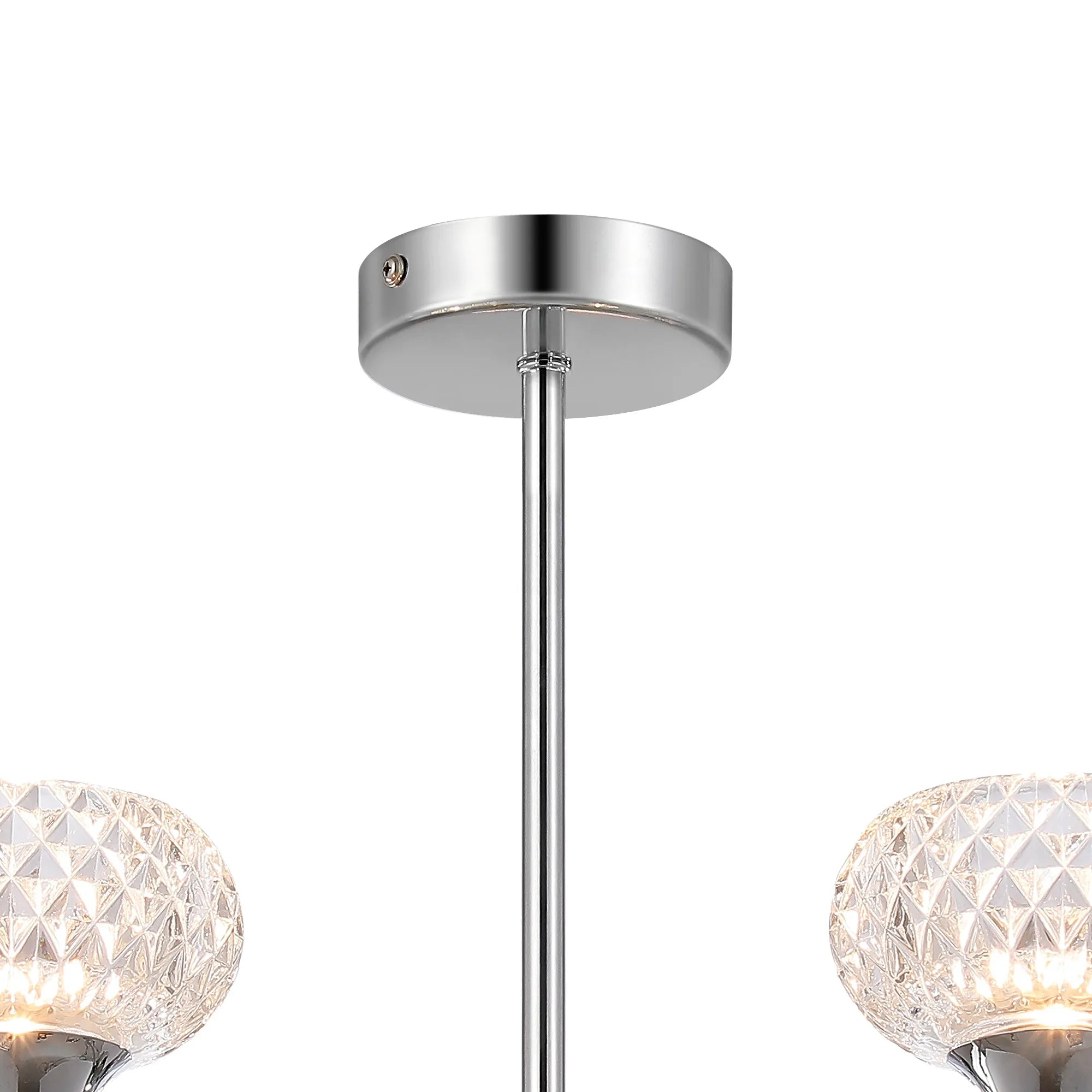 Aris 3/5lt Fixed Pendant- Polished Chrome/ Satin Black Finishes