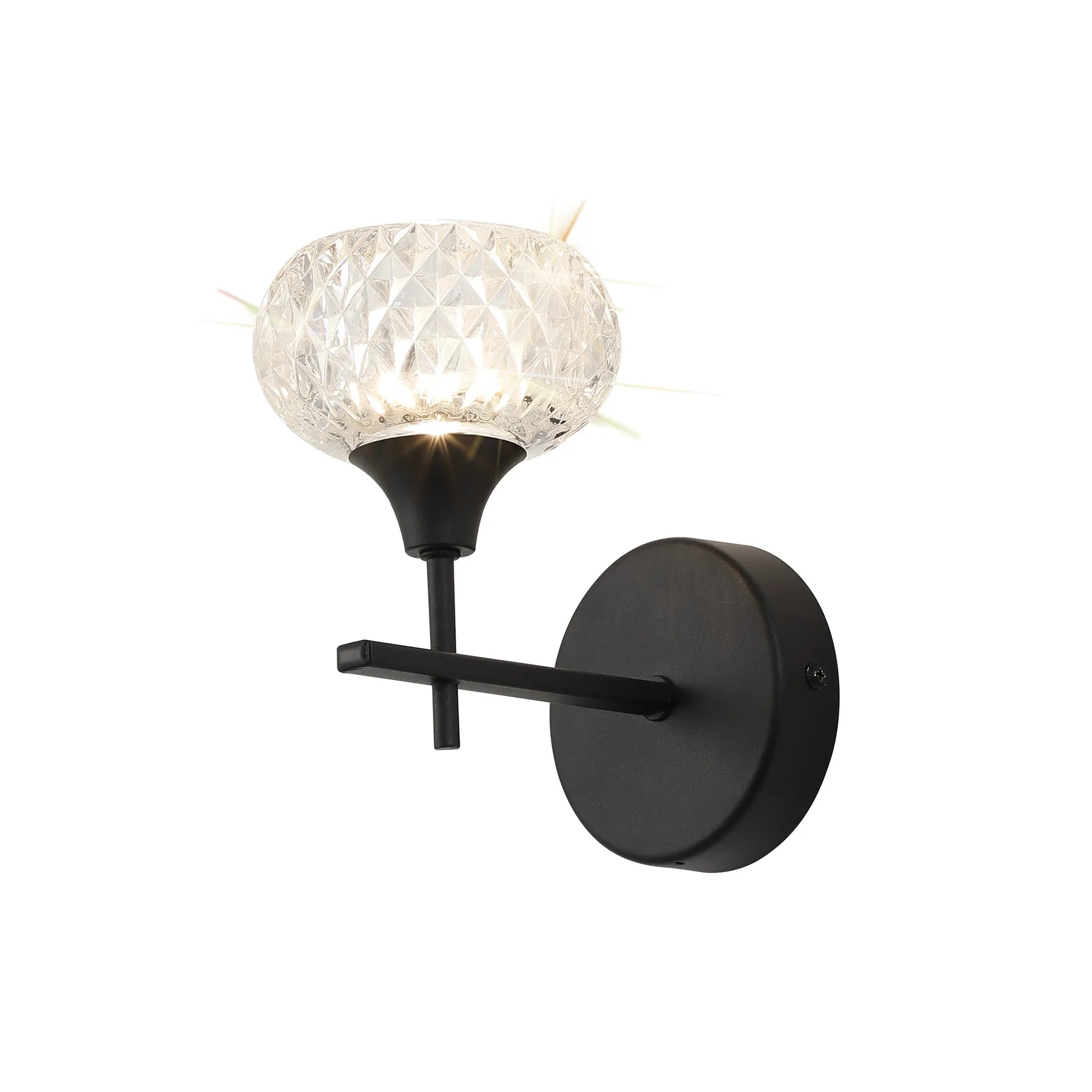 Aria Wall Light G9- Polished Chrome/ Satin Black