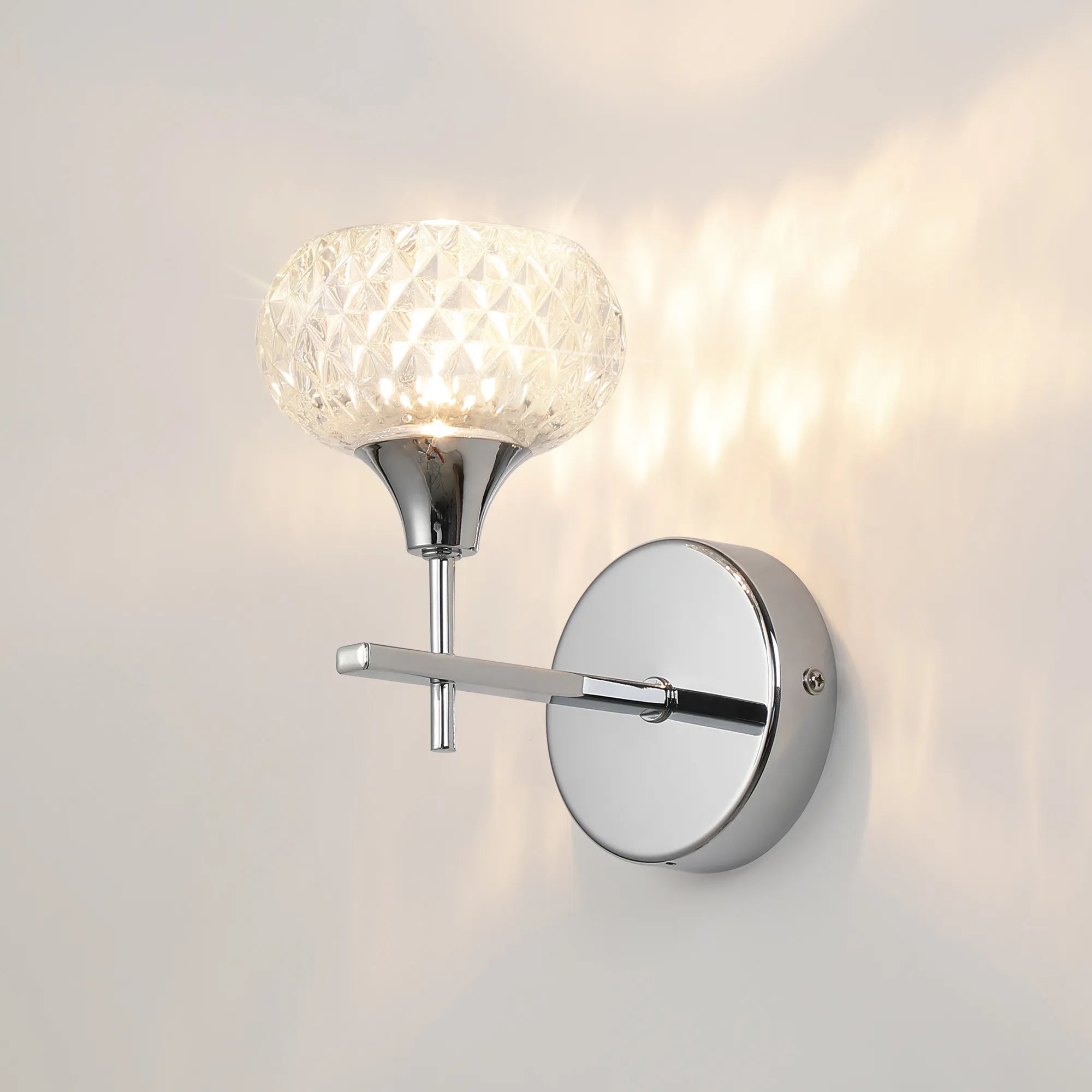 Aria Wall Light G9- Polished Chrome/ Satin Black