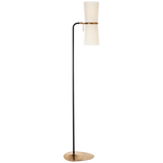 Clarkson Floor Lamp- Black/ Antique Brass Finishes