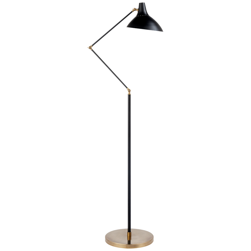 Charlton Floor Lamp- Black/ White Finishes