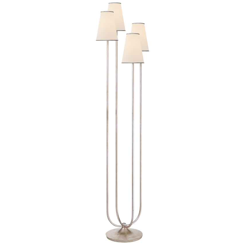 Montreuil Floor Lamp- Gold/ Silver Finishes