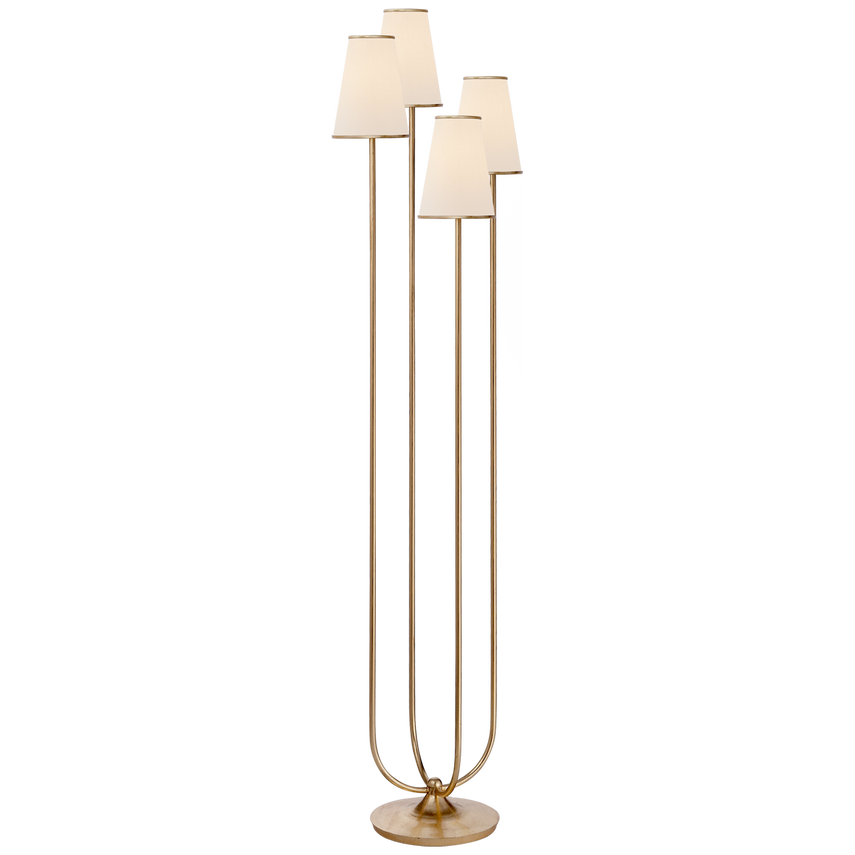 Montreuil Floor Lamp- Gold/ Silver Finishes