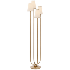 Montreuil Floor Lamp- Gold/ Silver Finishes
