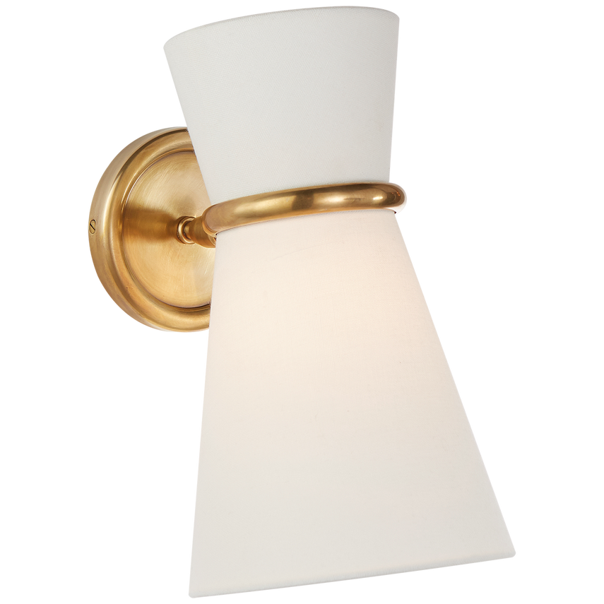 Clarkson Pivoting Sconce - Brass/Nickel
