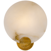 Iveala Single Sconce - Brass & Alabaster