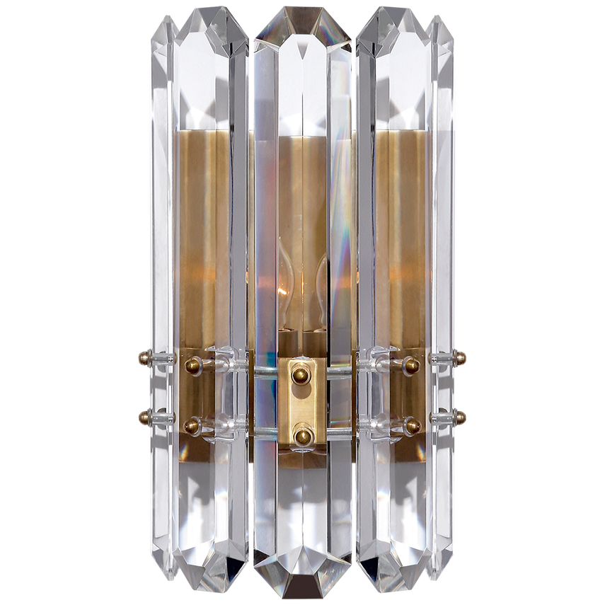Bonnington Crystal Wall Sconce - Brass/Nickel
