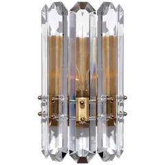 Bonnington Crystal Wall Sconce - Brass/Nickel