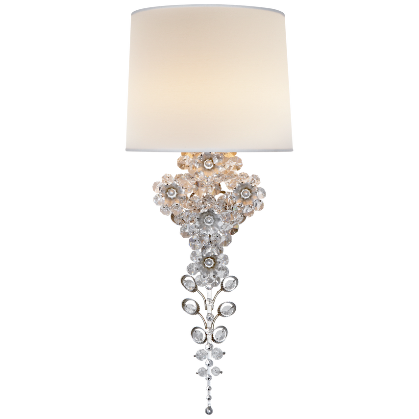 Claret Tail Sconce - Silver Leaf/Gild