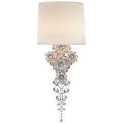Claret Tail Sconce - Silver Leaf/Gild