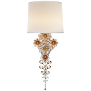 Claret Tail Sconce - Silver Leaf/Gild