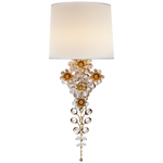 Claret Tail Sconce - Silver Leaf/Gild