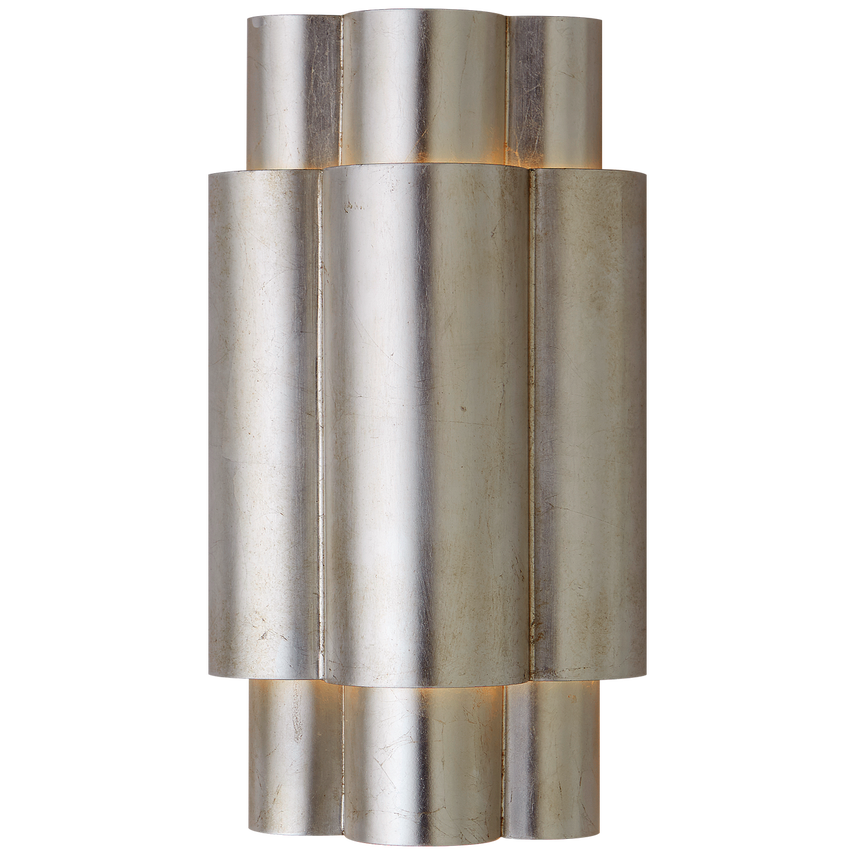 Arabelle 2Lt Wall Sconce - Gild/Burnished Silver Leaf