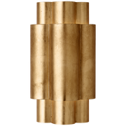 Arabelle 2Lt Wall Sconce - Gild/Burnished Silver Leaf
