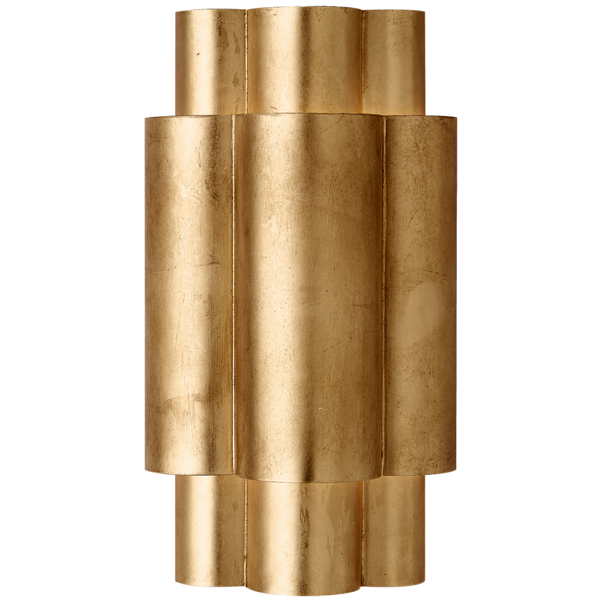 Arabelle 2Lt Wall Sconce - Gild/Burnished Silver Leaf