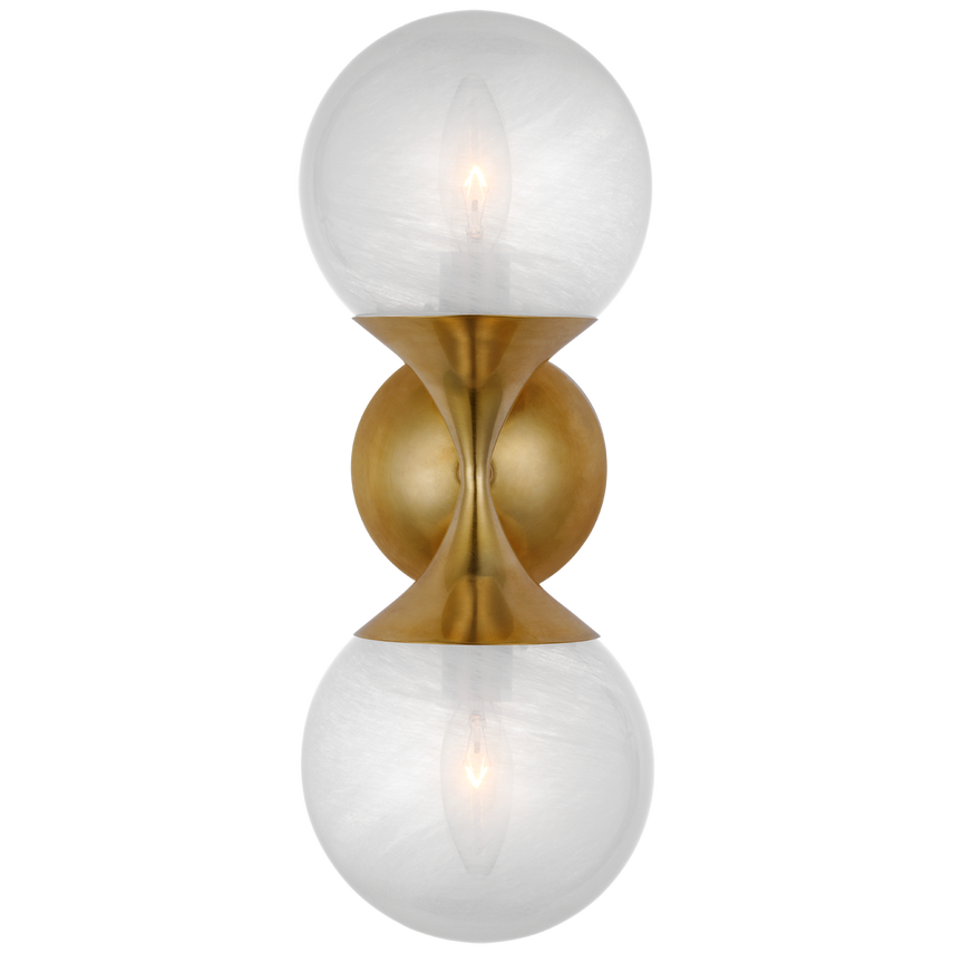 Cristol Wall Sconce - Antique Brass/Nickel