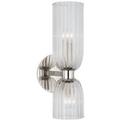 Asalea Double Bathroom Sconce - Brass/Nickel