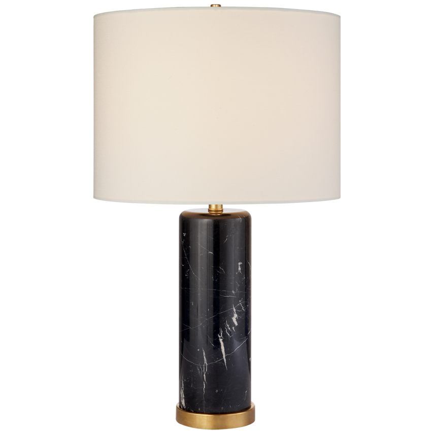 Cliff Table Lamp - Black/Brown Marble