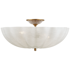Rosehill Semi-Flush - Polished Nickel/Brass