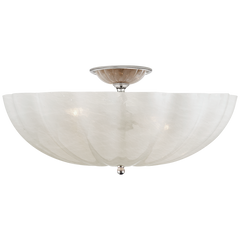 Rosehill Semi-Flush - Polished Nickel/Brass