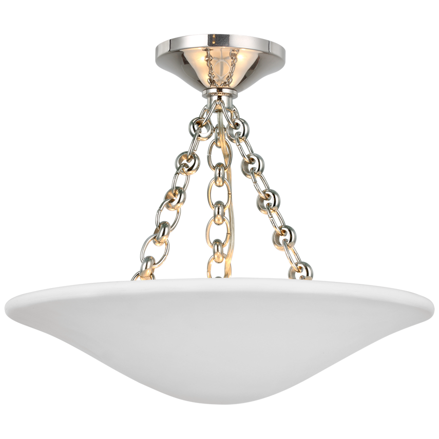 Mollino 16" Semi Flush Mount - Various Colours