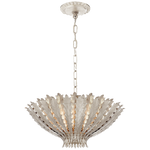 Hampton Small Chandelier - Silver/Gild/White