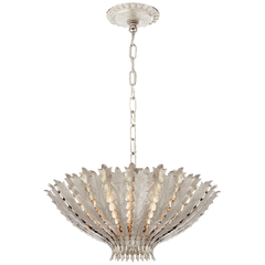 Hampton Small Chandelier - Silver/Gild/White