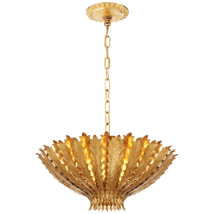 Hampton Small Chandelier - Silver/Gild/White