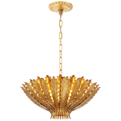 Hampton Small Chandelier - Silver/Gild/White