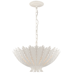 Hampton Small Chandelier - Silver/Gild/White