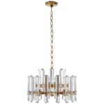 Bonnington Crystal Chandelier - Brass/Nickel