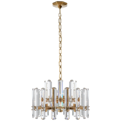 Bonnington Crystal Chandelier - Brass/Nickel