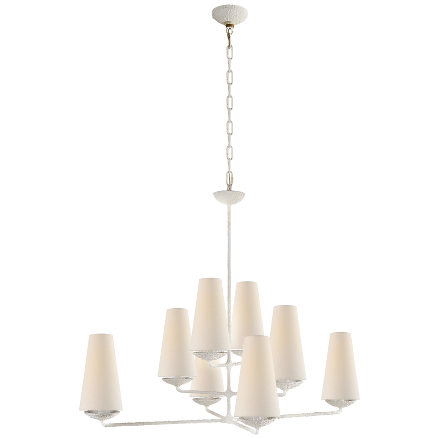 Fontaine 8Lt Offset Chandelier - Various Colours
