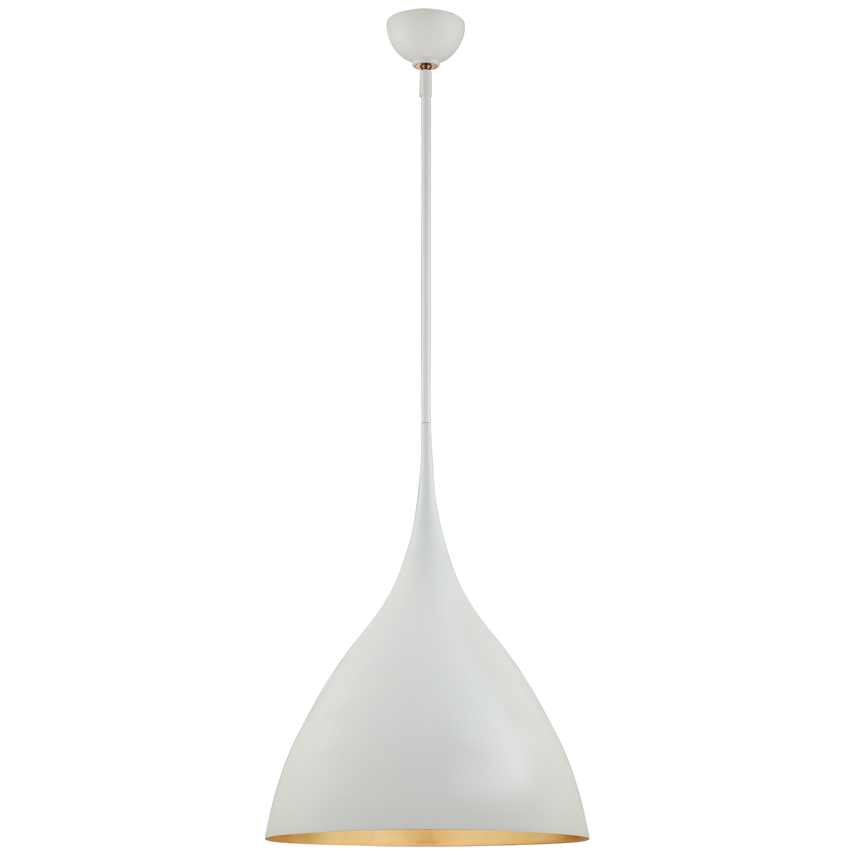 Agnes Pendant - Matte Black/Plaster White
