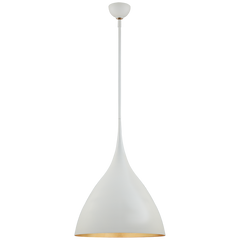 Agnes Pendant - Matte Black/Plaster White