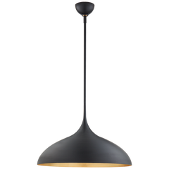 Agnes Pendant - Matte Black/Plaster White
