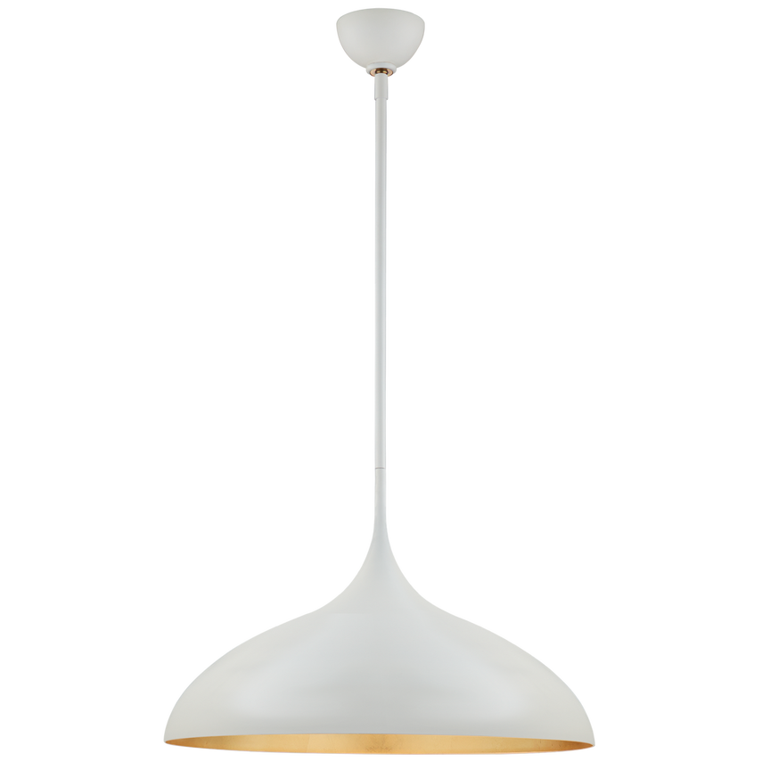 Agnes Pendant - Matte Black/Plaster White