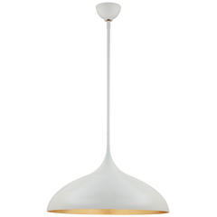 Agnes Pendant - Matte Black/Plaster White