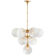 Cristol 10/17Lt Tiered Chandelier - Brass/Nickel