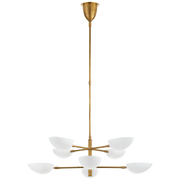 Graphic Two-Tier Chandelier - Brass
