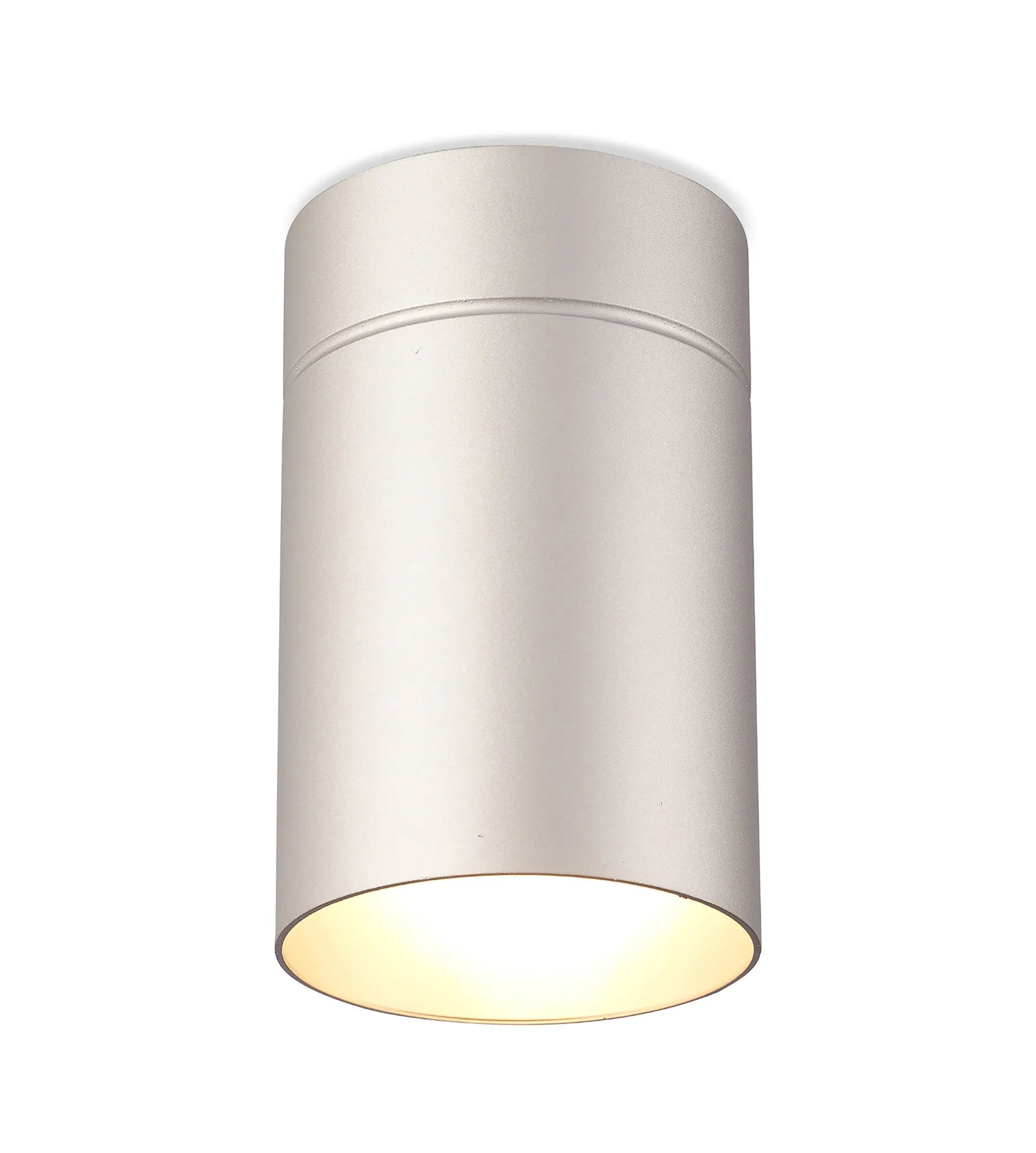Aruba 1Lt Small/Large Flush Spotlight E27 - White/Silver