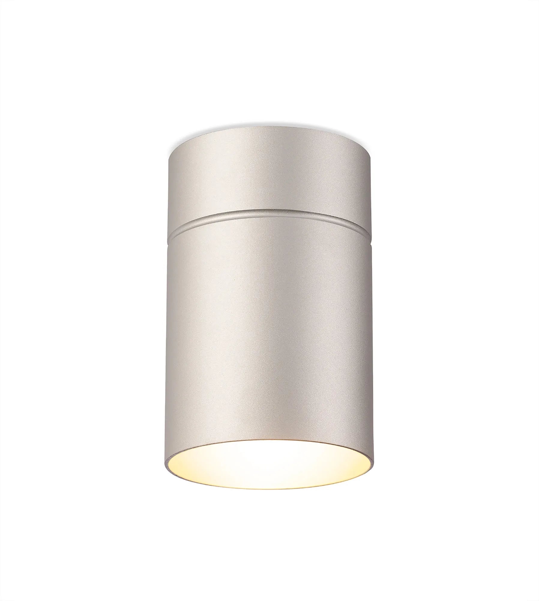 Aruba 1Lt Small/Large Flush Spotlight E27 - White/Silver